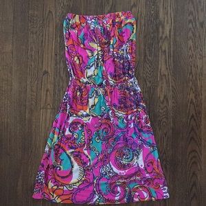 Strapless Lilly Pulitzer dress xs